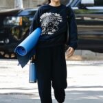Scout Willis in a Black Sweatsuit Leaves an Early Morning Yoga Class in West Hollywood