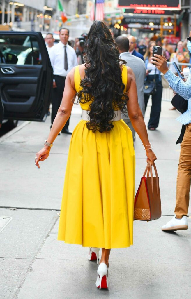 Vivica A. Fox in a Yellow Dress