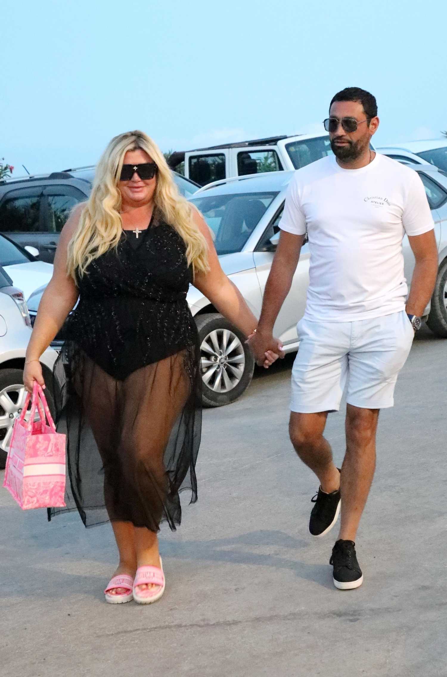 Gemma Collins in a Black See-Through Dress Was Seen Out with Her ...