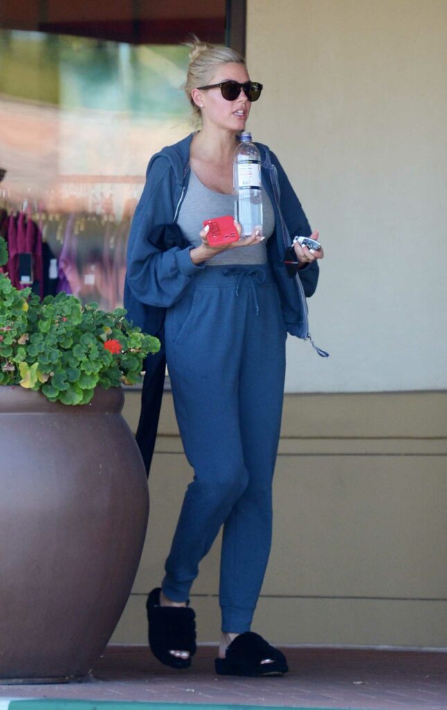 Heather Young in a Blue Sweatsuit