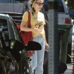 Kate Hudson in a Yellow Tee Steps Out to a Park in Los Angeles