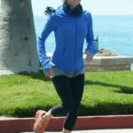 Renee Zellweger in a Black Leggings Spends Quality Time in Laguna Beach