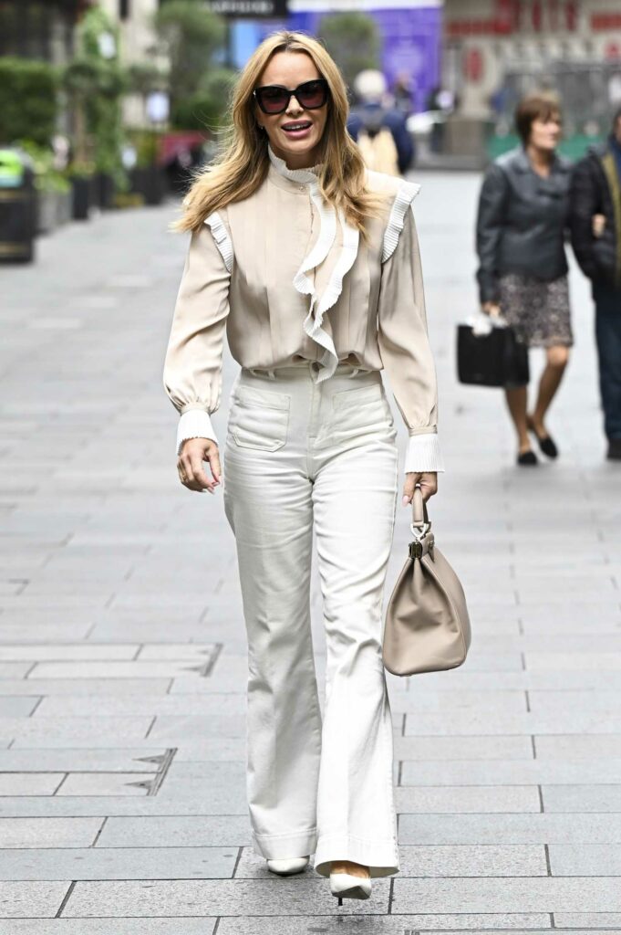 Amanda Holden in a White Pants