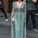 Dita Von Teese in a Turquoise Dress Was Seen Out in New York City