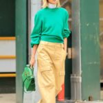 Elsa Hosk in a Green Sweater Was Seen Out in New York City