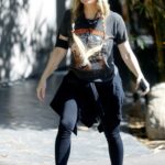 Fergie in a Black Cap Was Seen During an Afternoon Stroll in Los Angeles
