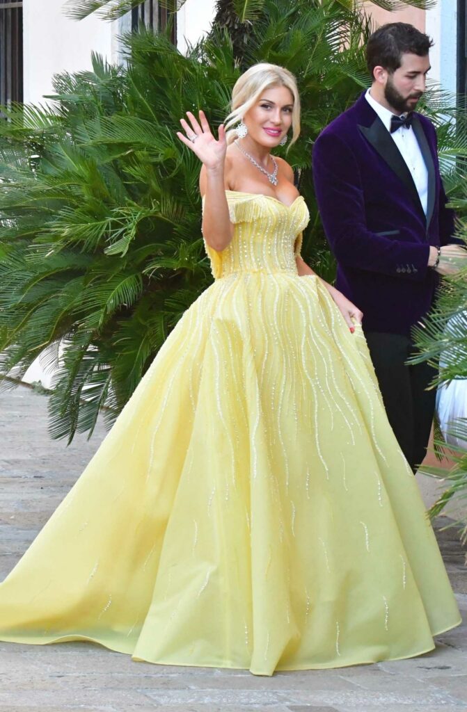 Hofit Golan in a Yellow Dress
