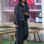 Jameela Jamil in a Black Outfit Was Seen Out in London