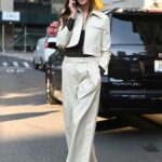 Karlie Kloss in a White Pantsuit Was Seen Out in New York City