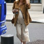 Mollie King in a White Sneakers Arrives at the BBC Studio in London