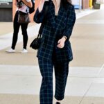 Rachel Brosnahan in a Plaid Pantsuit Was Spotted Ahead of the 79th Venice International Film Festival in Venice