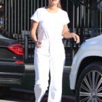 Tracee Ellis Ross in a White Tee Leaves Isabel Marant on Melrose Place in West Hollywood