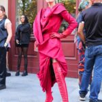 Halsey Leaves the Vivienne Westwood Show During 2022 Paris Fashion Week in Paris