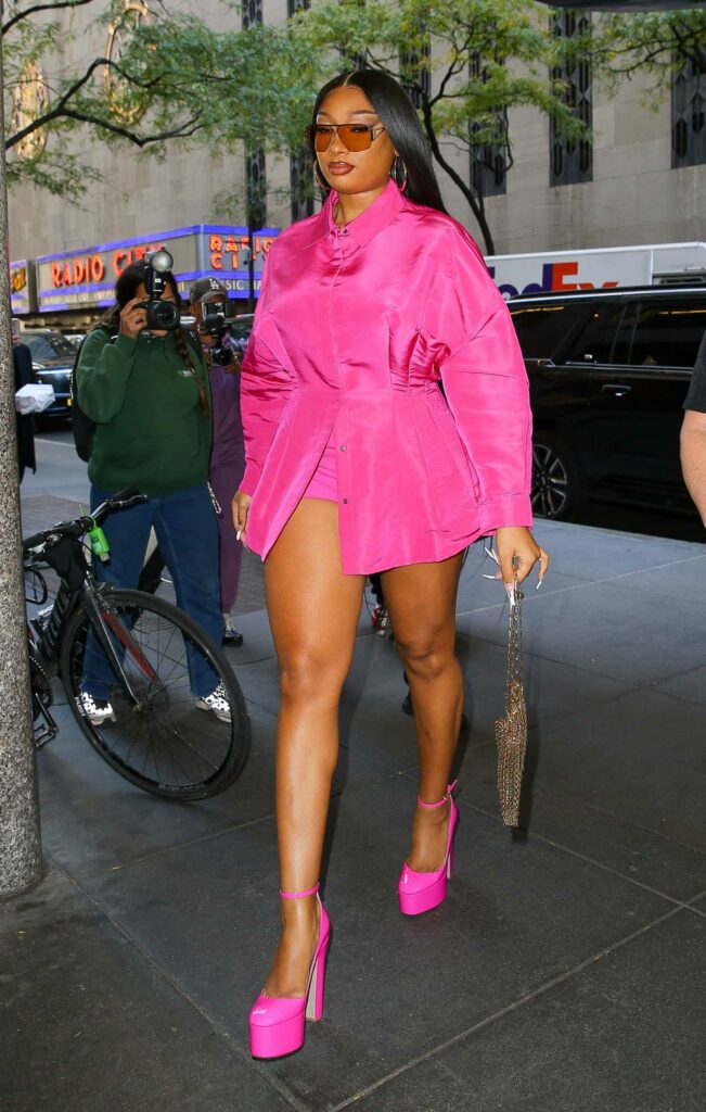 Megan Thee Stallion in a Pink Outfit