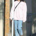 Sara Sampaio in a Pink Sweatshirt Was Seen Out in Los Angeles