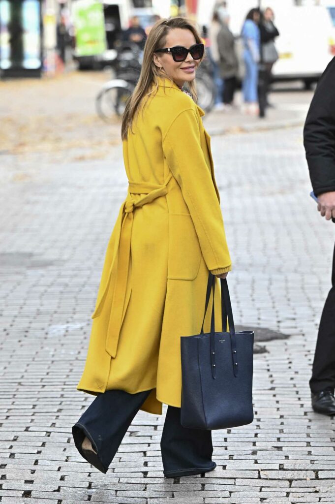 Amanda Holden in a Yellow Coat