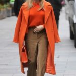 Amanda Holden in an Orange Coat Was Seen Out in London