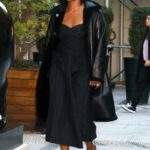 Gabrielle Union in a Black Leather Coat Was Seen Out in New York