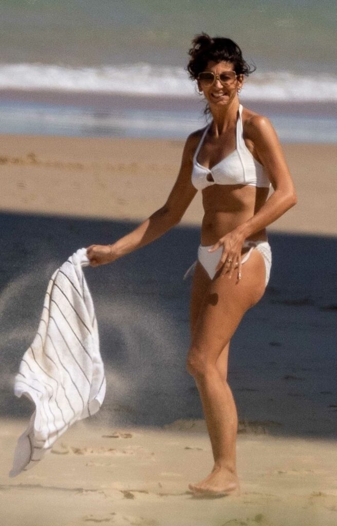 Gina Coladangelo in a White Bikini