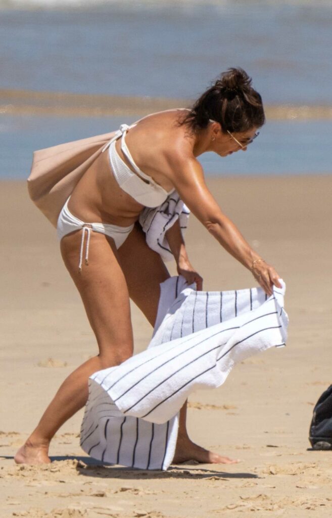 Gina Coladangelo in a White Bikini