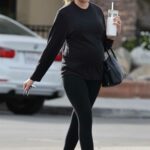 Heather Young in a Black Sneakers Hits the Gym in La Quinta