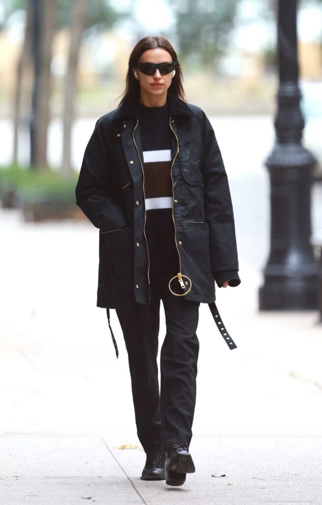 Irina Shayk in a Black Jacket