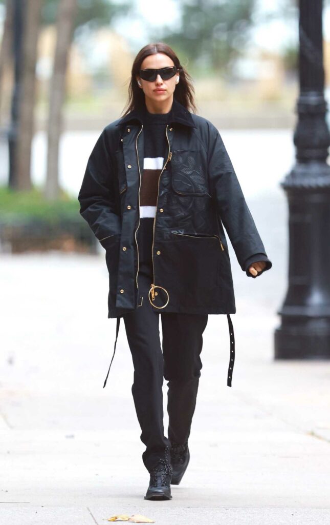 Irina Shayk in a Black Jacket