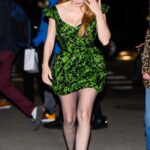 Jessica Chastain in a Green Dress Was Seen Out in New York