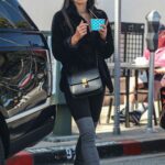 Jordana Brewster in a Black Sneakers Was Seen Out in Beverly Hills