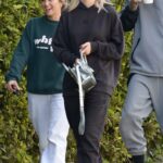 Lala Kent in a Black Sweatsuit Leaves Her Office with Friends in Los Angeles