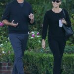 Molly Sims in a Black Outfit Was Seen Out with Scott Stuber in Santa Monica