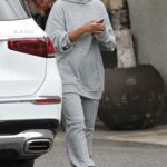 Tracee Ellis Ross in a Grey Sweatsuit Gets Pampered at the Nail Spa in Los Angeles