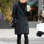 Amy Robach in a Grey Beanie Hat Was Seen Out in New York