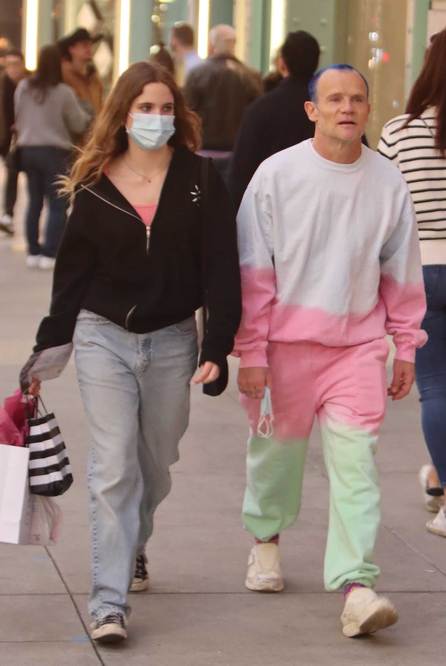 Clara Balzary in a Blue Jeans Was Seen on Rodeo Drive in Beverly Hills