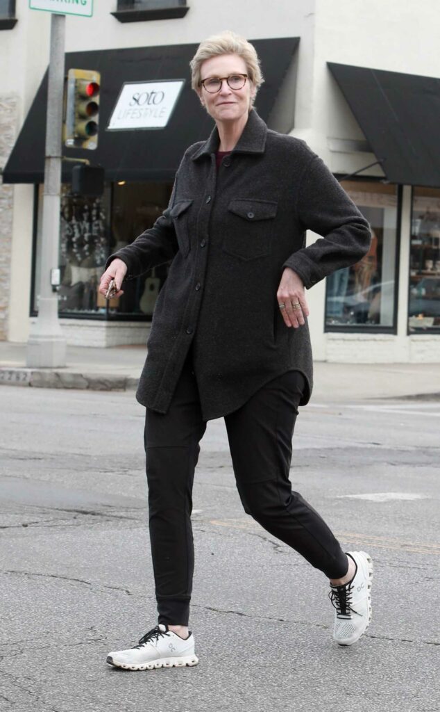 Jane Lynch in a White Sneakers