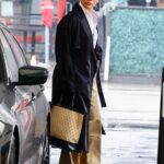 Jennifer Lopez in a Black Coat Leaves a Skin Care Clinic in Beverly Hills