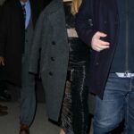 Kate Hudson in a Grey Coat Leaves NBC Studios in New York
