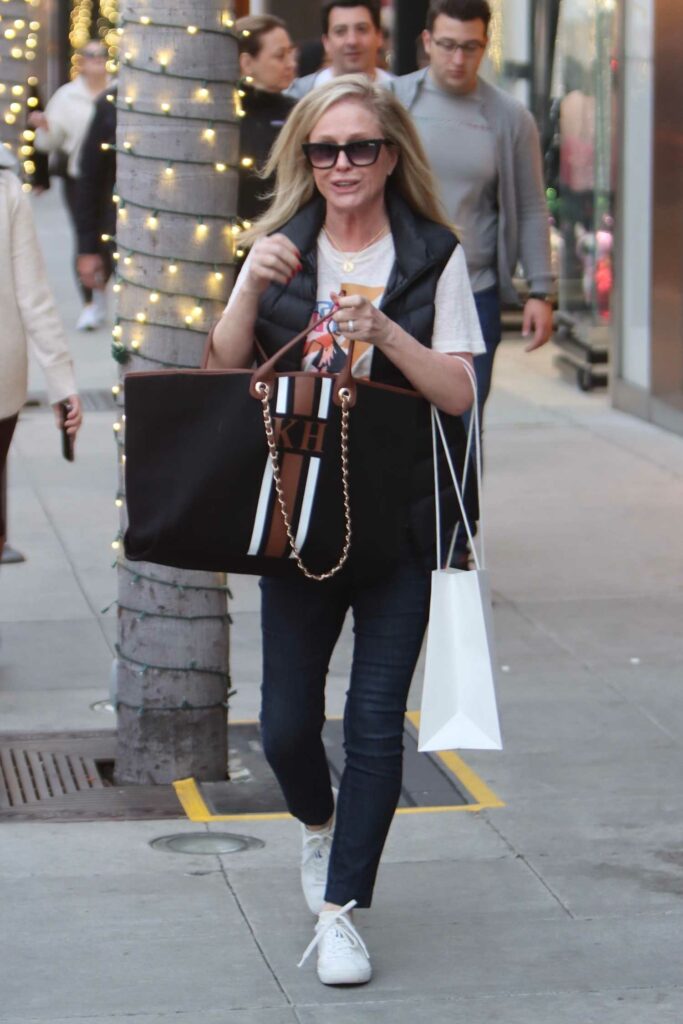 Kathy Hilton in a White Sneakers