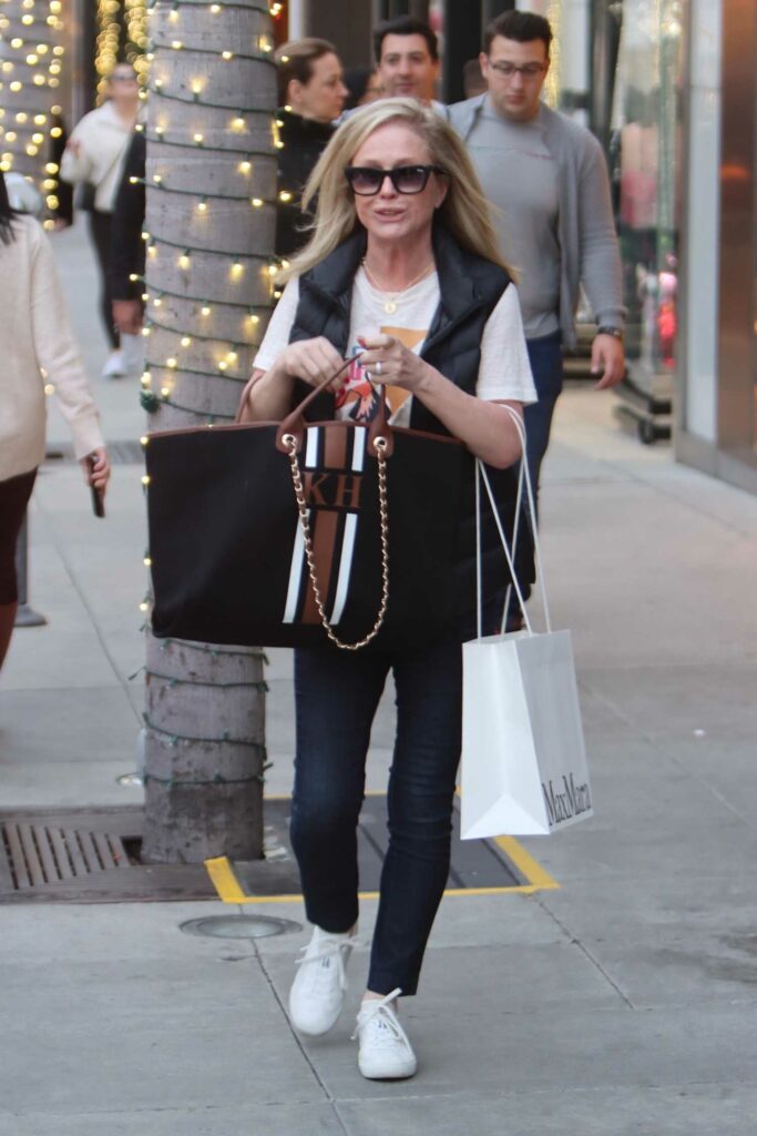 Kathy Hilton in a White Sneakers