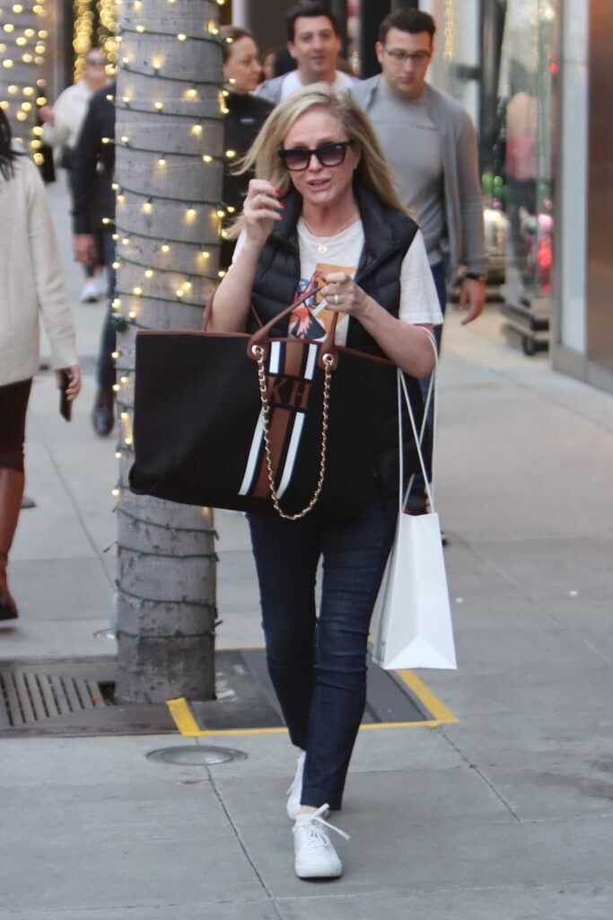 Kathy Hilton in a White Sneakers