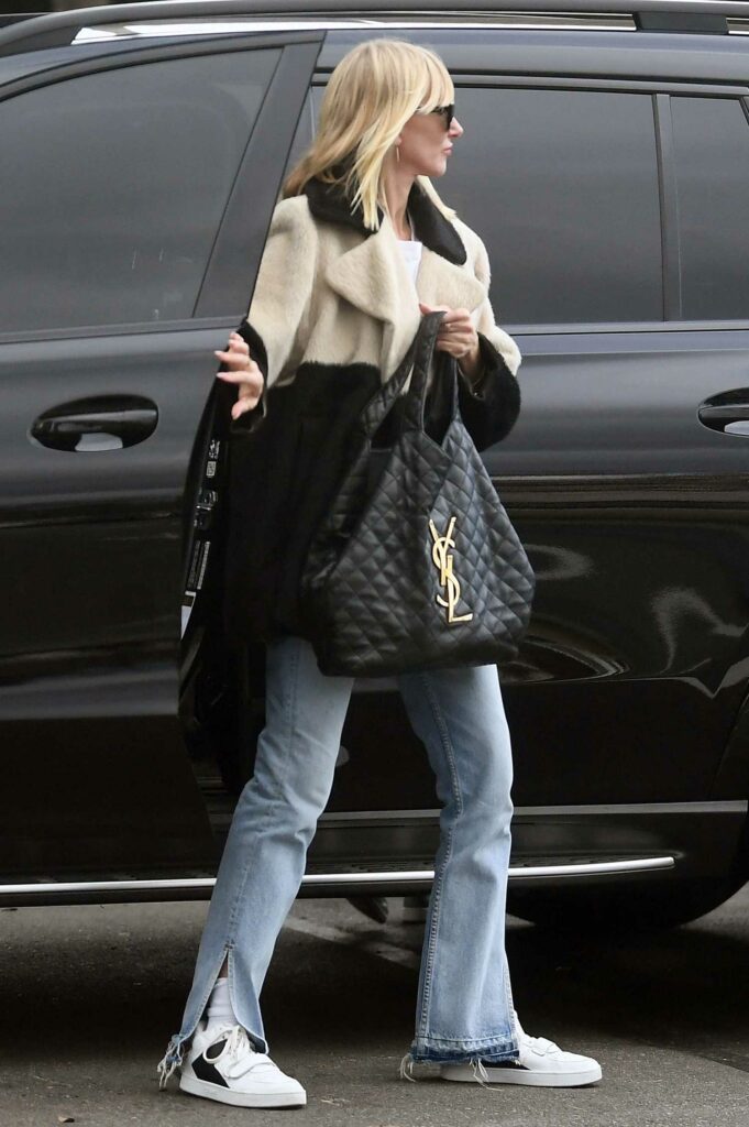 Kimberly Stewart in a White Sneakers