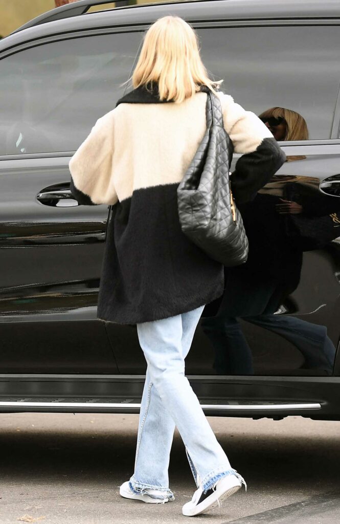Kimberly Stewart in a White Sneakers
