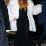 Mariah Carey in a White Fur Coat Was Seen Out in New York