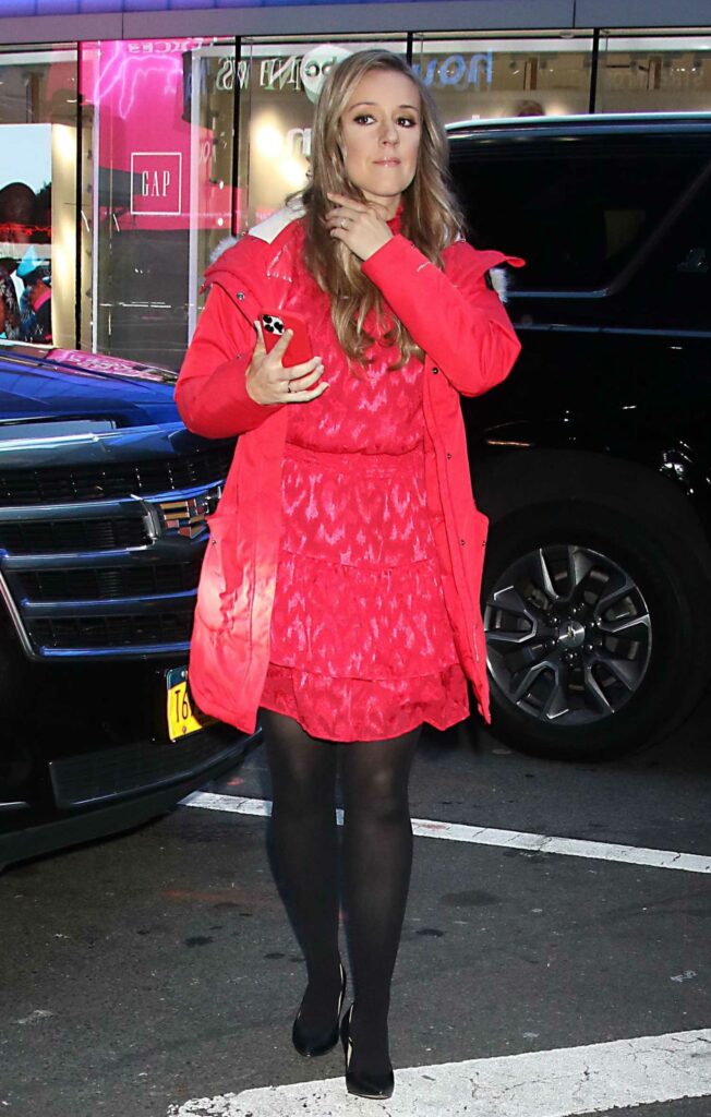 Megan Alexander in a Red Jacket