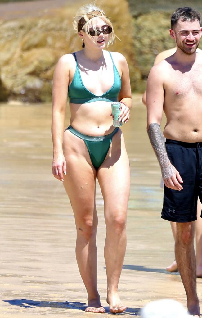 Missy Keating in a Green Bikini