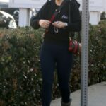 Zooey Deschanel in a Black Sweatshirt Was See Out in Los Angeles