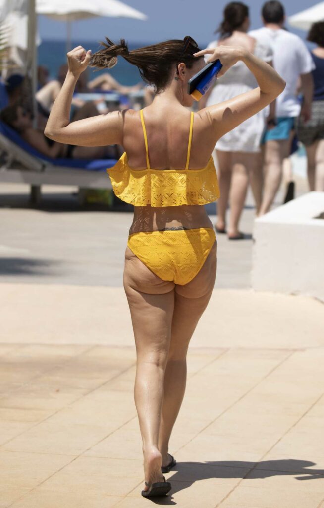 Chanelle Hayes in a Yellow Bikini