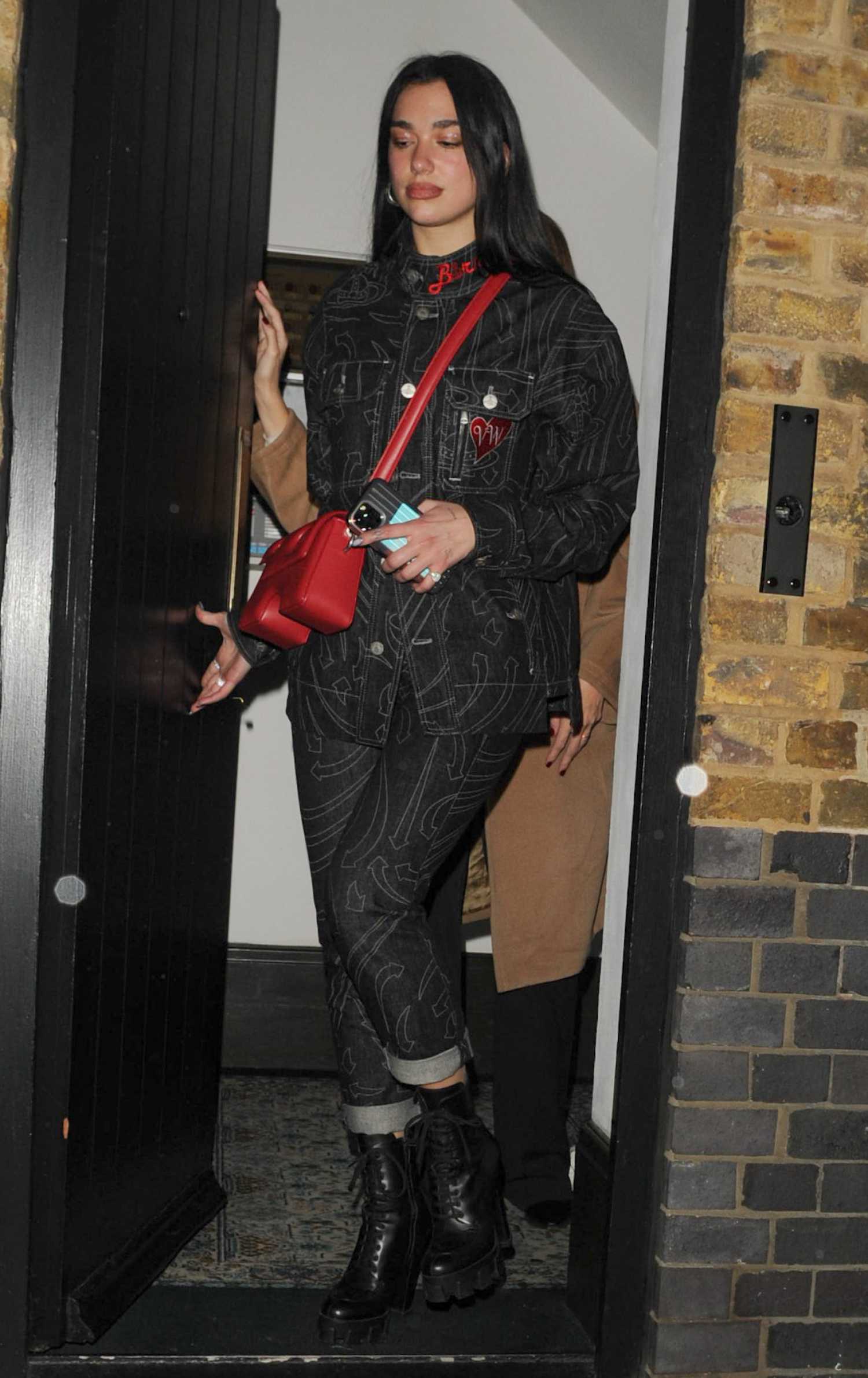 Dua Lipa in a Black Outfit Leaves the Chiltern Firehouse in London ...