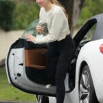 Hannah Brown in a Black Sneakers Was Seen Out in Los Angeles