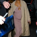 Keke Palmer in a Beige Trench Coat Arrives at The Whitby Hotel in New York